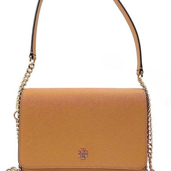 Tory Burch Emerson leather crossbody Bag (Cardamom) - Picture 1 of 5